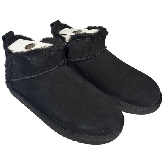 Koolaburra by UGG Kids Koola Ultra Mini Boot Black Suede Girls Size 4 Women's 5 - Picture 4 of 9